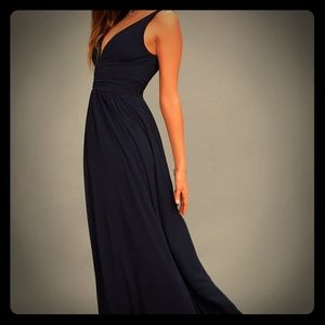 Navy Blue Maxi Dress
